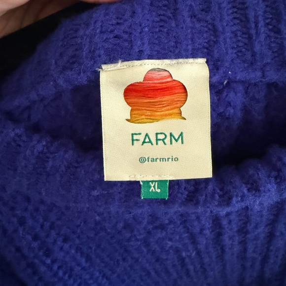 FARM Rio Royal Blue Knit Sweater - Picture 2 of 4